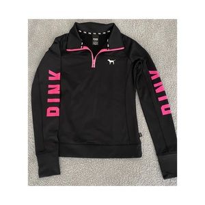 Pink quarter zip